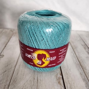 South Maid Crochet Thread 100% Teal