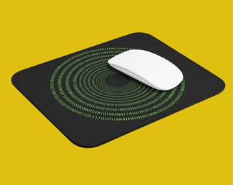 Tapis de souris binaire trou noir - Développeur / Programmeur / Codeur / Ingénieur logiciel / DevOps