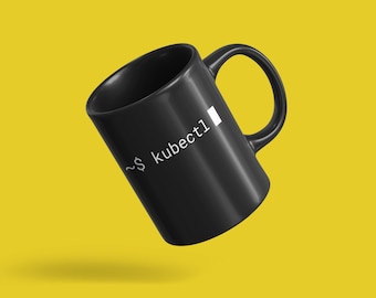 Kubernetes Kubectl Black Mug - Ontwikkelaar / Programmeur / Coder / Software Engineer Mug