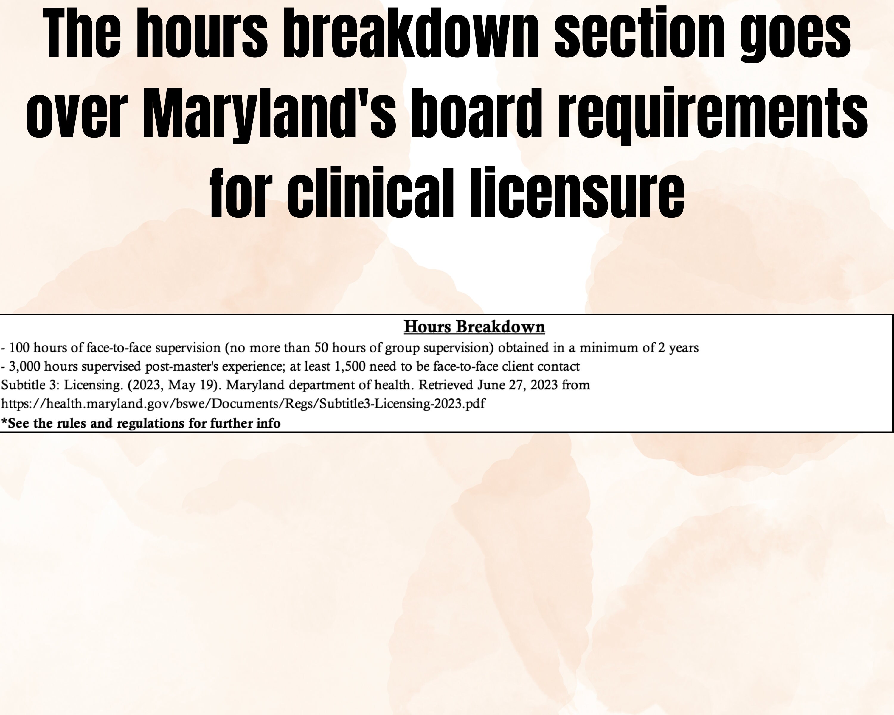 Maryland LCSWC, Clinical Hours Tracker, Clinical Supervision Tools