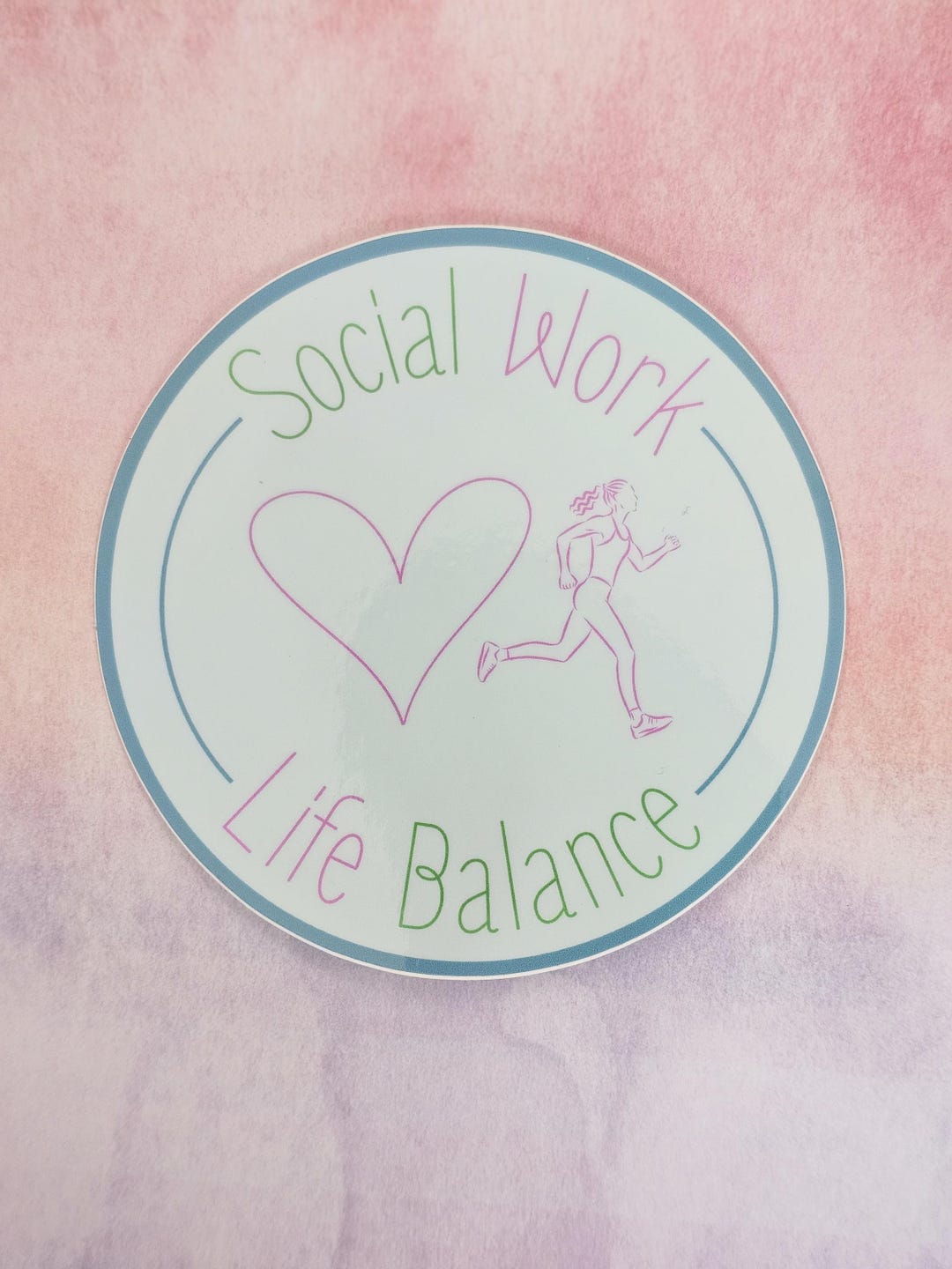 Social Worker Work Life Balance Sticker, Self Care Reminder - Etsy