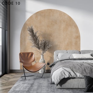 Sticker mural arche coloré, Sticker mural arche, Sticker mural arche, Sticker mural color block, Sticker mural chambre à coucher, arche de lit violette, décoration arche image 7