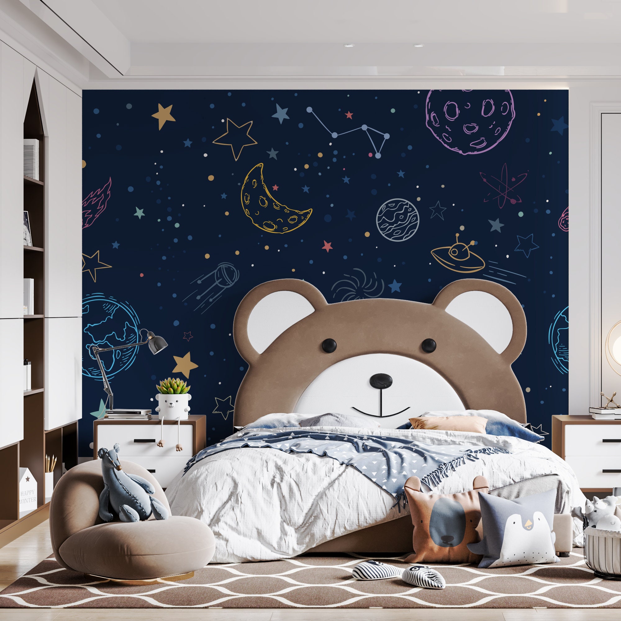Space Wallpaper Peel and Stick Wallpaper Removable - Etsy