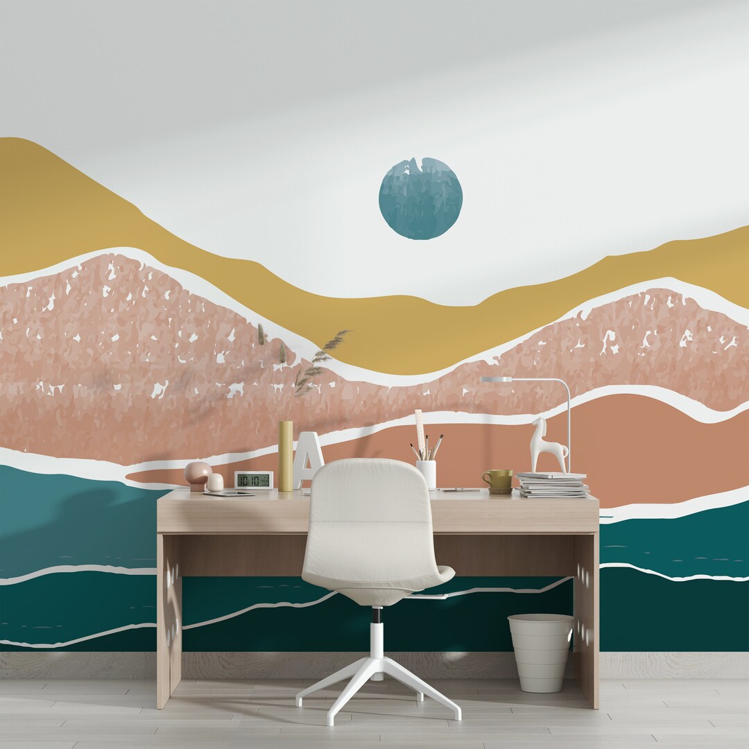 Oriental Style Wallpaper Peel and Stick Wallpaper Removable Etsy