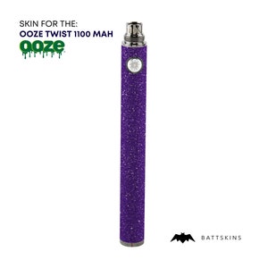OOZE Twist 510 Thread 1100 mAh  Skin | Purple Shimmer 3D Skin *SKIN ONLY* | No Device Included - Wrap Only (2 Pack)