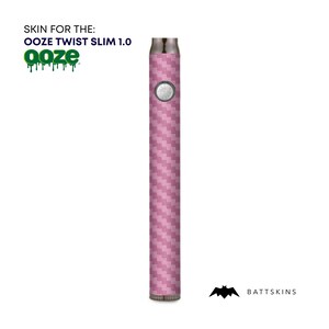 OOZE Slim Twist 1.0 Pink Carbon Fiber 3D Skin *SKIN ONLY* | No Device Included - Wrap Only (2 Pack)