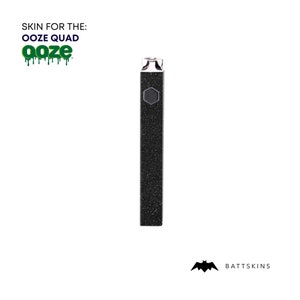 OOZE QUAD Flex Temp Black 3D Shimmer Skin *Skin Only* | No Device Included - Wrap Only (2 Pack)