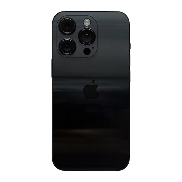 Black Gloss Premium Vinyl Skins for your iPhone - Skin Wraps for Edge-to-Edge Protection – Made in USA (Black Gloss)