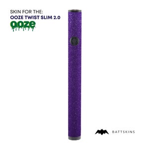 OOZE Twist Slim 2.0 Purple Shimmer 3D Skin *SKIN ONLY* | No Device Included - Wrap Only (2 Pack)