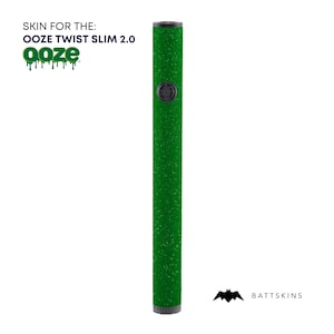 OOZE Twist Slim 2.0 Green Shimmer 3D Skin *SKIN ONLY* | No Device Included - Wrap Only (2 Pack)