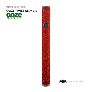 OOZE Twist Slim 2.0  Red Shimmer 3D Skin *SKIN ONLY* | No Device Included - Wrap Only (2 Pack)