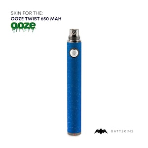 OOZE Twist 510 Thread 650 mAh Skin | Blue Shimmer 3D Skin *SKIN ONLY* | No Device Included - Wrap Only (2 Pack)