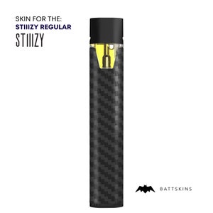 STIIIZY Black Carbon Fiber 3D Skin *SKIN ONLY* | No Device Included - Wrap Only (2 Pack)