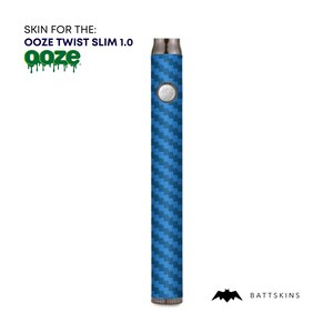OOZE Slim Twist 1.0 Blue Carbon Fiber 3D Skin *SKIN ONLY* | No Device Included - Wrap Only (2 Pack)