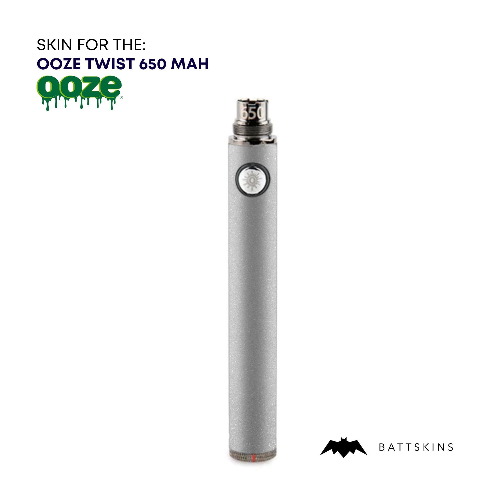 OOZE Twist 510 Thread 650 Mah Skin | Silver Shimmer 3D Skin *SKIN ONLY* |  No Device Included - Wrap Only (2 Pack) - Etsy