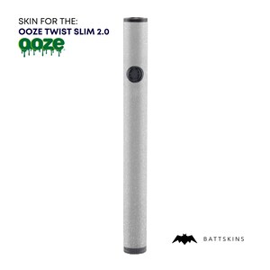 OOZE Twist Slim 2.0  Silver Shimmer 3D Skin *SKIN ONLY* | No Device Included - Wrap Only (2 Pack)