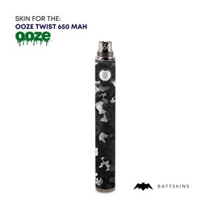OOZE Twist 510 Thread 650 mAh Skin | Forged Carbon Fiber 3D Skin *SKIN ONLY* | No Device Included - Wrap Only (2 Pack)