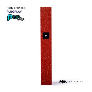 PLUGPLAY®  Red Shimmer 3D Skin *SKIN ONLY* | No Device Included - Wrap Only (2 Pack)
