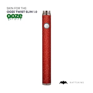 OOZE Slim Twist 1.0  Red Shimmer 3D Skin *SKIN ONLY* | No Device Included - Wrap Only (2 Pack)