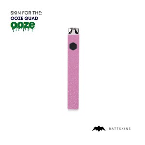OOZE QUAD Flex Temp  Pink 3D Shimmer Skin *Skin Only* | No Device Included - Wrap Only (2 Pack)