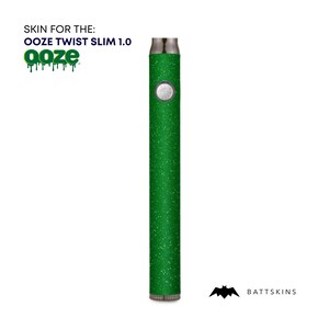 OOZE Slim Twist 1.0 Green Shimmer 3D Skin *SKIN ONLY* | No Device Included - Wrap Only (2 Pack)