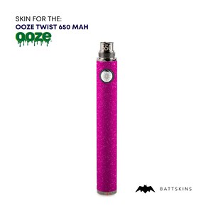 OOZE Twist 510 Thread 650 mAh Skin | Fushcia Shimmer 3D Skin *SKIN ONLY* | No Device Included - Wrap Only (2 Pack)