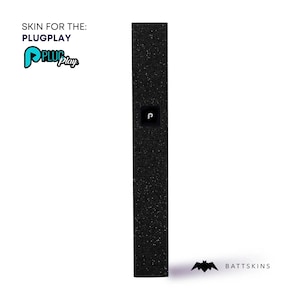 PLUGPLAY®  Black Shimmer 3D Skin *SKIN ONLY* | No Device Included - Wrap Only (2 Pack)