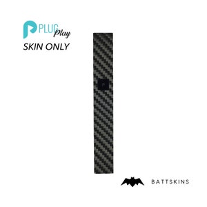 PLUGPLAY®  Black Carbon Fiber 3D Skin *SKIN ONLY* | No Device Included - Wrap Only (2 Pack)
