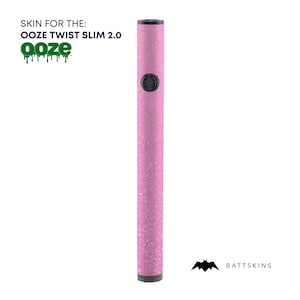 OOZE Twist Slim 2.0  Pink Shimmer 3D Skin *SKIN ONLY* | No Device Included - Wrap Only (2 Pack)