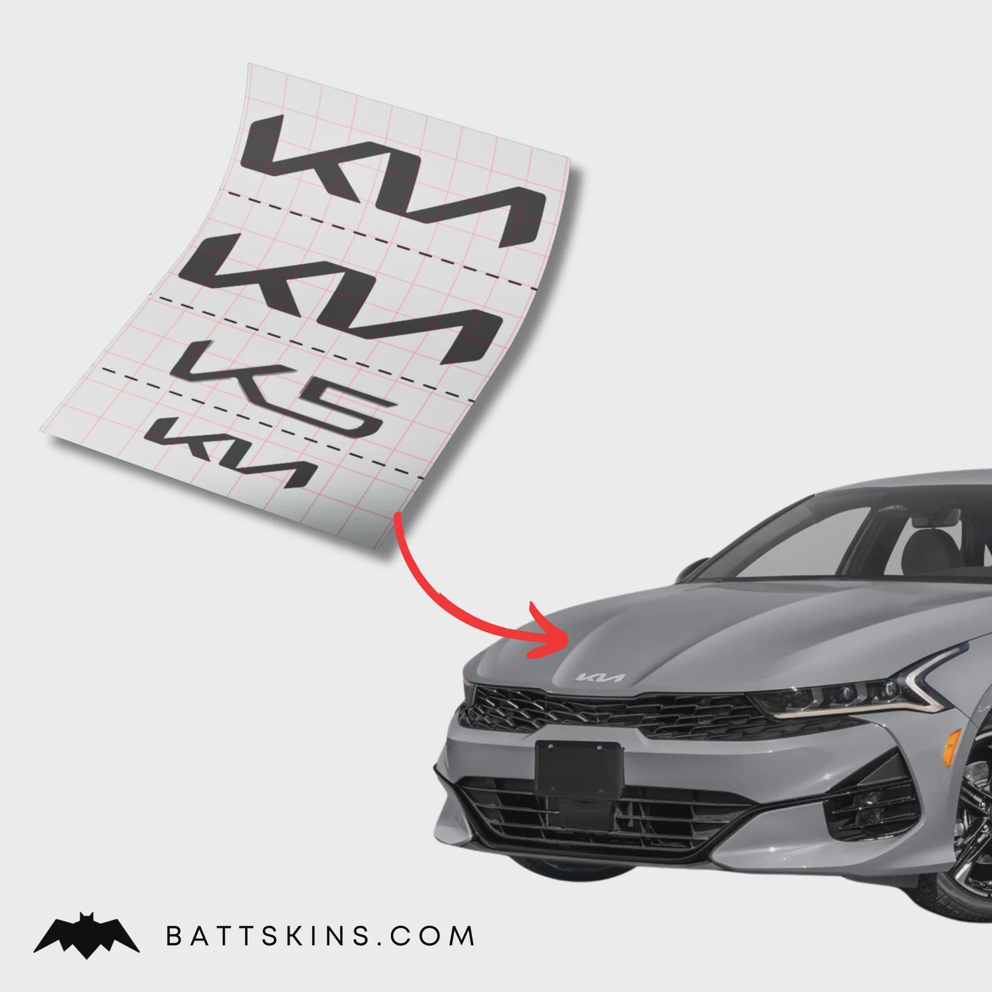 2022+ K5 Overlay Logo Decals | 4 Logo Decals | Available in 42 Colors