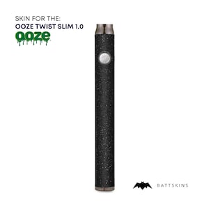 OOZE Slim Twist 1.0  Black Shimmer 3D Skin *SKIN ONLY* | No Device Included - Wrap Only (2 Pack)