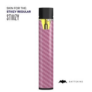 STIIIZY Pink Carbon Fiber 3D Skin *SKIN ONLY* | No Device Included - Wrap Only (2 Pack)