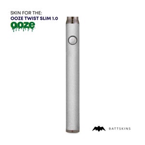 OOZE Slim Twist 1.0  Silver Shimmer 3D Skin *SKIN ONLY* | No Device Included - Wrap Only (2 Pack)