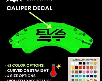 Caliper Decals fits EV6 | Listing for 1 Set ( 2 Decals) | Available in 42 Colors