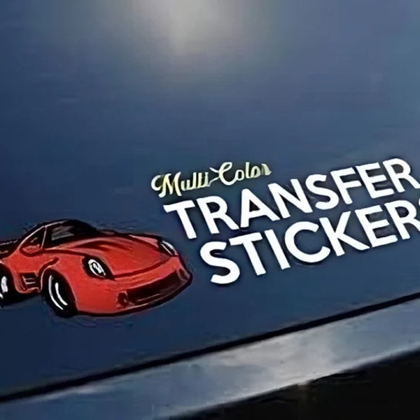 Custom Transfer Stickers Etsy