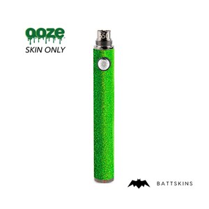 OOZE Twist 510 Thread 650 mAh  Skin | Neon Green Holographic Skin *SKIN ONLY* | No Device Included - Wrap Only (2 Pack)