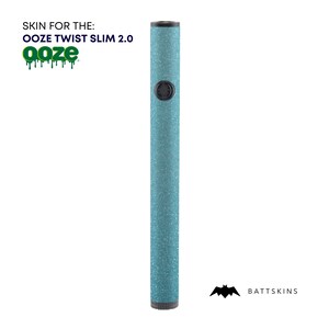 OOZE Twist Slim 2.0  Baby Blue Shimmer 3D Skin *SKIN ONLY* | No Device Included - Wrap Only (2 Pack)