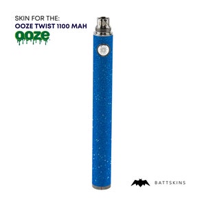 OOZE Twist 510 Thread 1100 mAh  Skin | Blue Shimmer 3D Skin *SKIN ONLY* | No Device Included - Wrap Only (2 Pack)