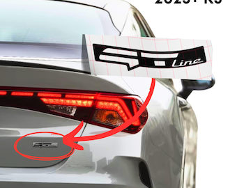 K5 &quot;GT&quot; or &quot;GT-Line&quot; Decal for Badge on 2022+ K5 Models | Available in 42 Colors