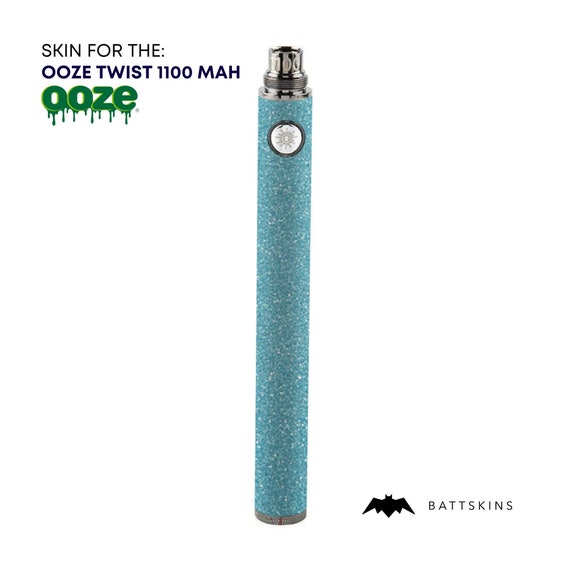 OOZE Twist Battery Skin | Baby Blue Shimmer, 2-pack