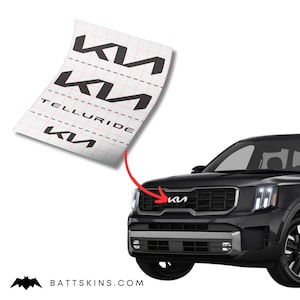 2022+ Telluride Overlay Logo Decals | 4 Logo Decals | Available in 42 Colors