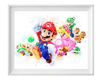 マリオアート、マリオギフト、ゲームアート、ルイージアート、ヨッシー