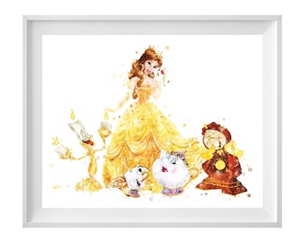 美女と野獣 プリント ルミエール コグスワース ポット夫人