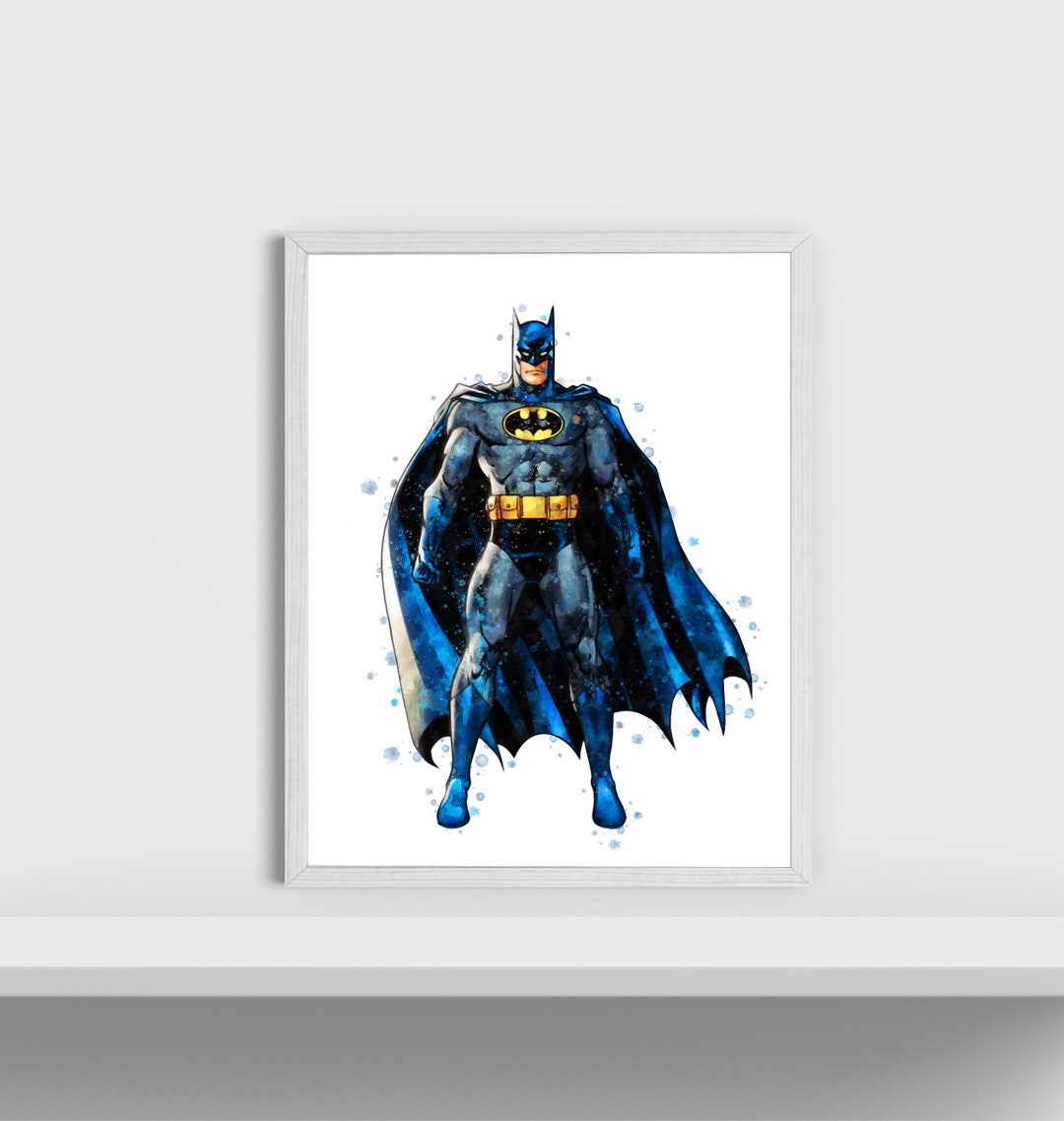 Superhero Watercolor Art Print Superhero Avengers Printable Avengers
