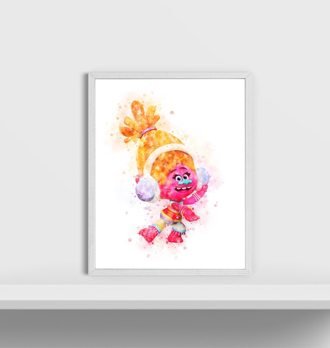 DJ Suki Watercolor Prints Trolls Art Print Dj Suki Painting Trolls ...