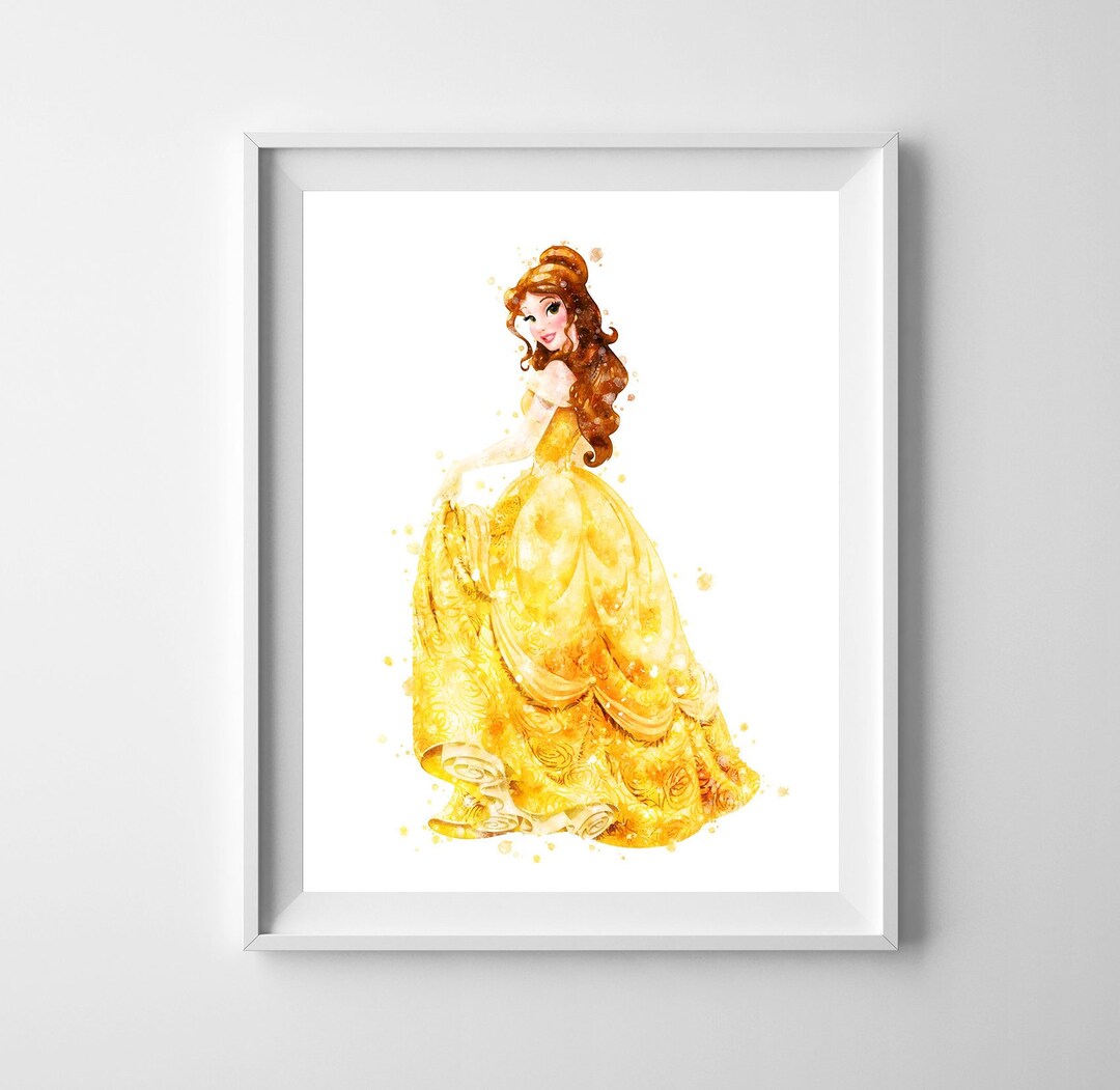 Princess Belle Art Print Belle Printable Beauty and the Beast Poster ...