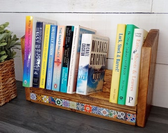 Custom tabletop book rack - you choose length and colour