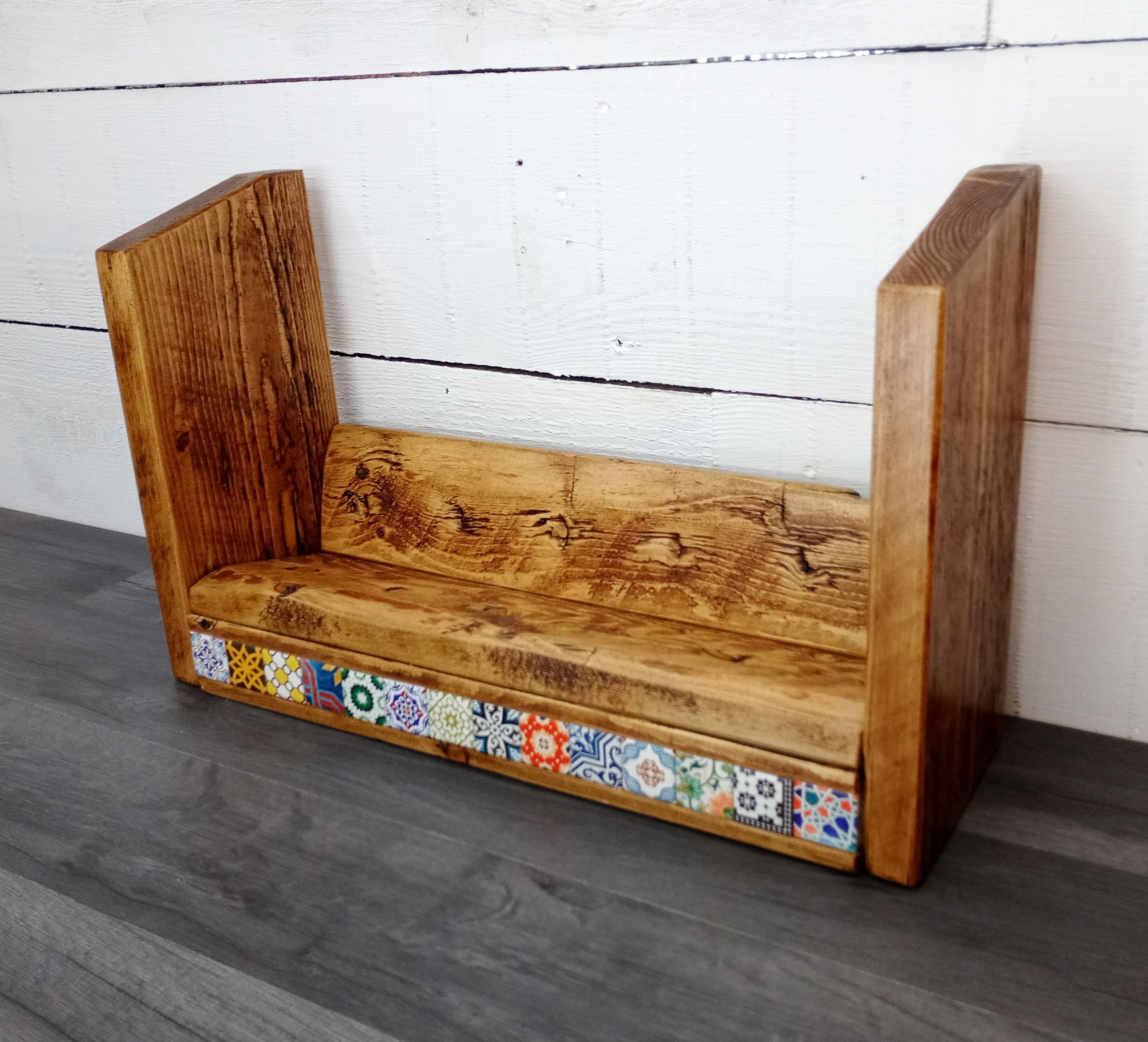 Custom Tabletop Book Rack You Choose Length and Colour Etsy