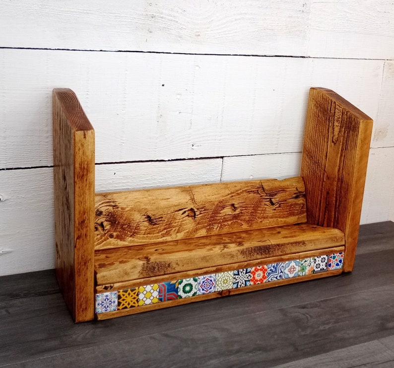 Custom Tabletop Book Rack You Choose Length and Colour Etsy