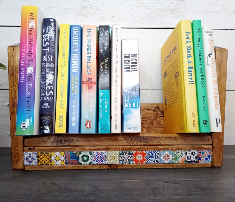 Custom Tabletop Book Rack You Choose Length and Colour Etsy UK